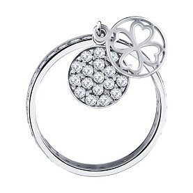 Кольцо SOKOLOV - Серебро 925, Фианит (арт. 94015030)