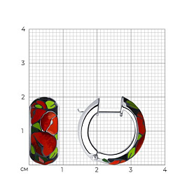 Серьги SOKOLOV - Серебро 925, Эмаль (арт. 94022140)