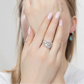 Кольцо SOKOLOV - Серебро 925, Фианит (арт. 94012236)