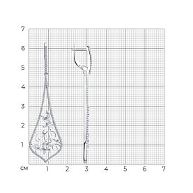Серьги SOKOLOV - Серебро 925, Фианит (арт. 94023656)