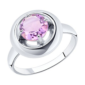 Кольцо Diamant - Серебро 925, Аметист (арт. 94-310-00782-2)