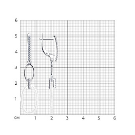Серьги Diamant - Серебро 925, Керамика, Фианит (арт. 94-121-01271-2)