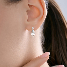 Серьги SOKOLOV - Серебро 925, Фианит (арт. 94027290)