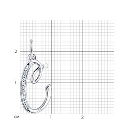 Подвеска SOKOLOV - Серебро 925, Фианит (арт. 94031376)