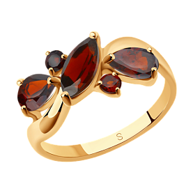 Кольцо SOKOLOV - Серебро 925, Гранат (арт. 92011659)