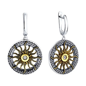 Серьги SOKOLOV - Серебро 925, Фианит (арт. 95020126)