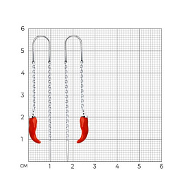 Серьги SOKOLOV - Серебро 925, Эмаль (арт. 94023358)