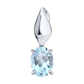 Подвеска SOKOLOV - Серебро 925, Топаз (арт. 92030866)