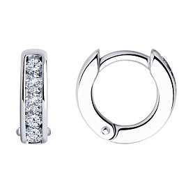 Серьги SOKOLOV - Серебро 925, Фианит (арт. 94026444)