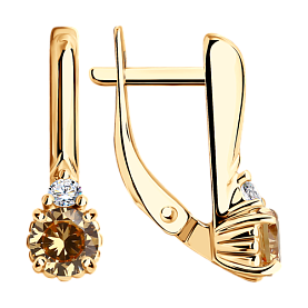 Серьги Diamant - Серебро 925, Фианит (арт. 93-120-01555-2)