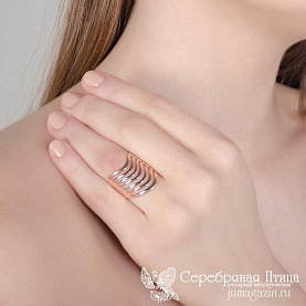 Кольцо Красная пресня - Серебро 925 (арт. 230823)