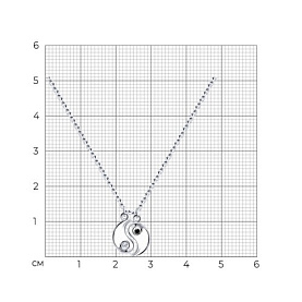 Колье SOKOLOV - Серебро 925, Фианит (арт. 94070585)