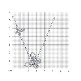 Колье SOKOLOV - Серебро 925, Фианит (арт. 94071511)