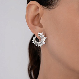 Серьги SOKOLOV - Серебро 925, Фианит (арт. 94027076)