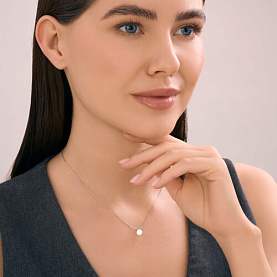 Колье Diamant - Серебро 925, Жемчуг синтетический (арт. 94-170-02369-1)