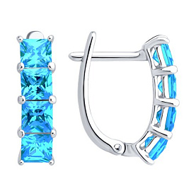 Серьги SOKOLOV - Серебро 925, Фианит (арт. 94027059)