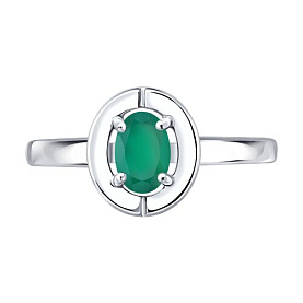 Кольцо SOKOLOV - Серебро 925, Агат (арт. 92014843)