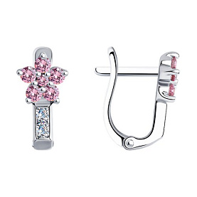 Серьги SOKOLOV - Серебро 925, Фианит (арт. 94026034)