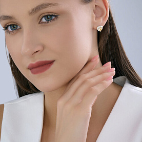 Серьги SOKOLOV - Серебро 925, Фианит (арт. 94027160-91)