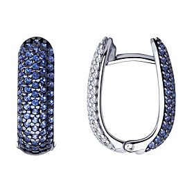 Серьги SOKOLOV - Серебро 925, Фианит (арт. 94023879)