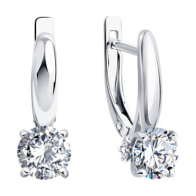 Серьги Diamant - Серебро 925, Фианит (арт. 94-120-02133-1)