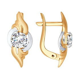 Серьги SOKOLOV - Золото 375, Фианит (арт. 027370-4)