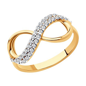 Кольцо SOKOLOV - Серебро 925, Фианит (арт. 93010391)