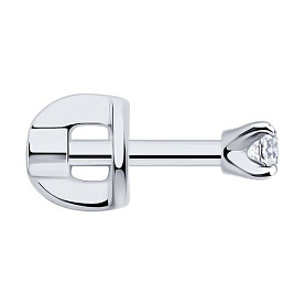 Серьга SOKOLOV - Золото 585, Фианит (арт. 170005)