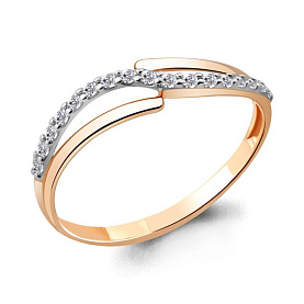 Кольцо Аквамарин - Золото 375, Фианит (арт. 61967А.8)