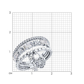 Кольцо Diamant - Серебро 925, Фианит (арт. 94-110-01849-1)