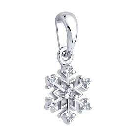 Подвеска SOKOLOV - Серебро 925, Фианит (арт. 94033281)