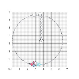 Браслет SOKOLOV - Серебро 925, Фианит, Эмаль (арт. 94050443)