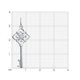 Подвеска SOKOLOV - Серебро 925, Фианит (арт. 94031592)