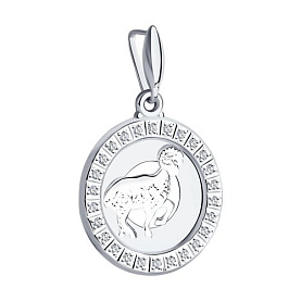 Подвеска SOKOLOV - Серебро 925, Фианит (арт. 94031383)