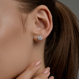 Серьги SOKOLOV - Серебро 925, Фианит (арт. 94027538)