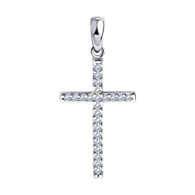 Подвеска SOKOLOV - Серебро 925, Фианит (арт. 94032871)