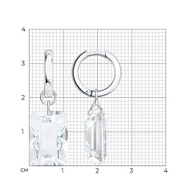 Серьги SOKOLOV - Серебро 925, Кристалл (арт. 94027731)