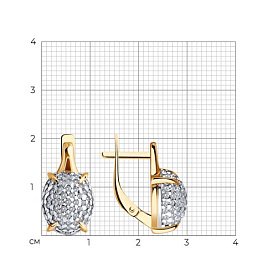 Серьги Diamant - Серебро 925, Фианит (арт. 93-120-01992-1)