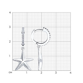 Серьги SOKOLOV - Серебро 925, Фианит (арт. 94027216)