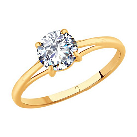 Кольцо SOKOLOV - Серебро 925, Фианит (арт. 93010806)