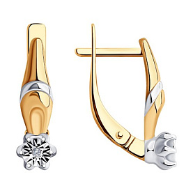 Серьги SOKOLOV - Серебро 925, Бриллиант (арт. 87020066)