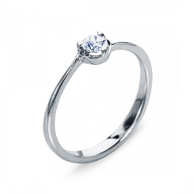 Кольцо Platinum Lab. - Платина 950, Бриллиант (арт. ПК-010-01)