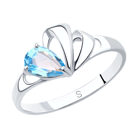 Кольцо SOKOLOV - Серебро 925, Топаз (арт. 92011581)