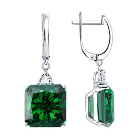 Серьги SOKOLOV - Серебро 925, Фианит (арт. 94027285)