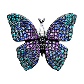 Брошь SOKOLOV - Серебро 925, Фианит (арт. 94040281)