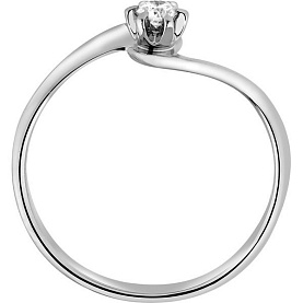 Кольцо РИНГО - Золото 585, Бриллиант (арт. Зк-7452Б)