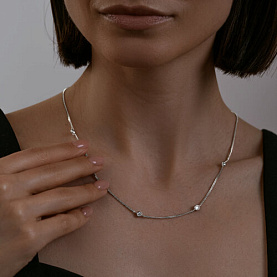 Колье SOKOLOV - Серебро 925, Фианит (арт. 94070543)