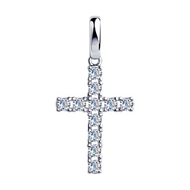 Подвеска SOKOLOV - Серебро 925, Фианит (арт. 94032351)