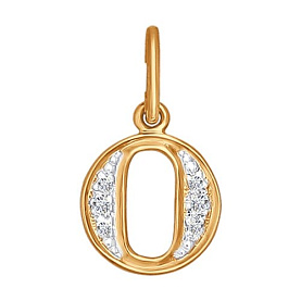 Подвеска SOKOLOV - Золото 585, Фианит (арт. 031100)