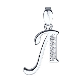 Подвеска SOKOLOV - Серебро 925, Фианит (арт. 94030455)